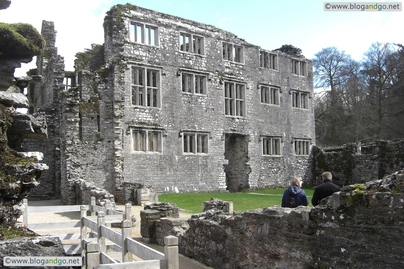Berry Pomeroy Castle - View across the courtyard